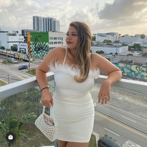 90's Chic Mini Dress - White